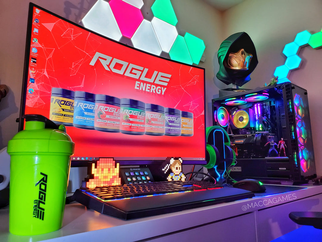 rogue gaming pc setup