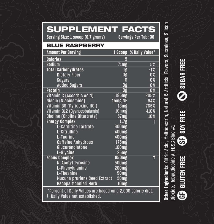 rogue energy blue raspberry gaming drink. zero sugar, great tasting, alternative to gfuel with a superior gamer energy drink formula