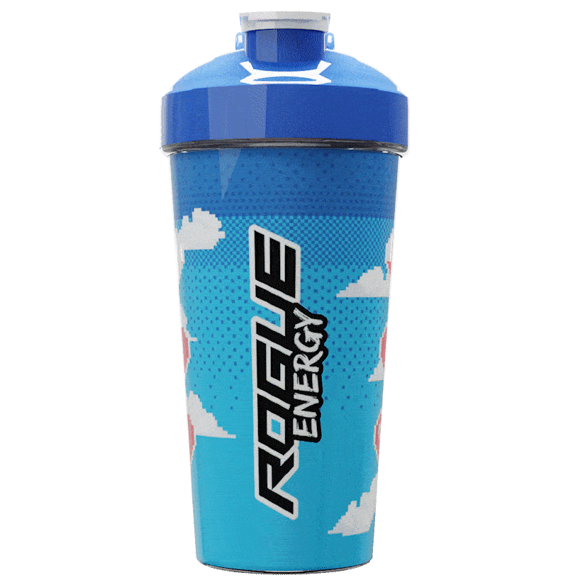 Rogue Energy Gaming Energy Drink Hit Points Shaker Cup GIF