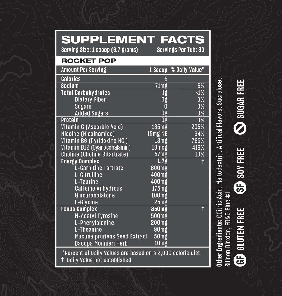 rogue energy rocket pop gaming drink. zero sugar, great tasting, alternative to gfuel with a superior gamer energy drink formula