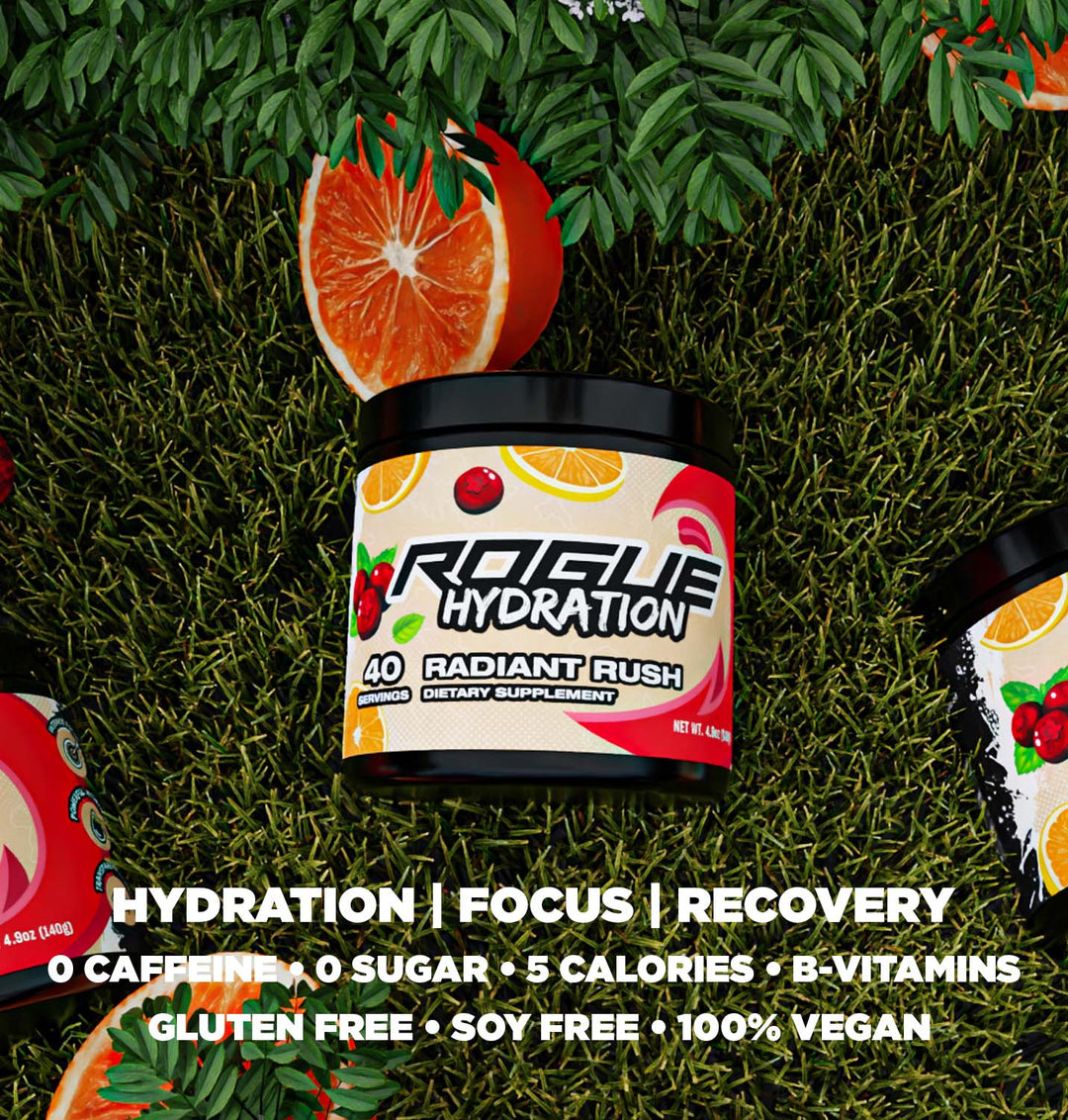 Rogue Hydration Gaming Drink Radiant Rush G Fuel Alternative