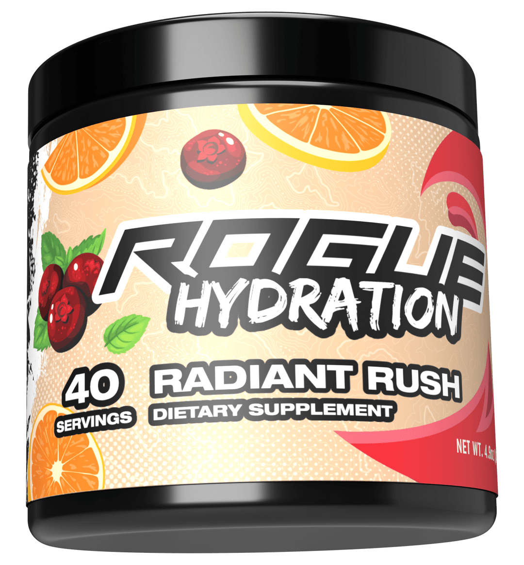 Rogue Hydration Gaming Drink Radiant Rush Tub Right